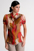 Shan Soie Silk Short-Sleeved Blouse